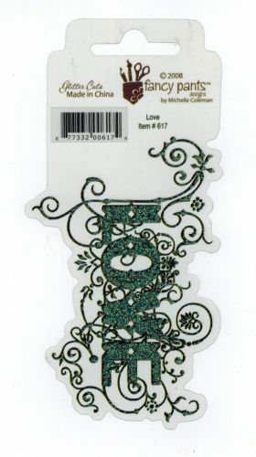 Fancy Pants - Glitter Cuts - Love